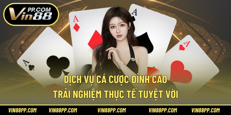 Dịch vụ cá cược đỉnh cao – Trải nghiệm thực tế tuyệt vời