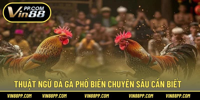 Các thuật ngữ chuyên sâu xuất hiện trong bộ môn đá gà